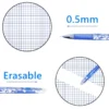 1689993134574-3a66ce0399cc4afc8451353682cd3fe2-goods.webp 1 Pack Erasable Gel Pen Set, Erasable Pens + Refills + Erasers 0.5mm Erasable Pen Office School Stationery