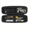 1711439742971-6b57ef4ccced4e84bdffdcac9aa44b64-goods.webp 1pc Black Pencil Holder Pen Case EVA Hard Shell Stylus Earphone Pouch Stationery Cover Box Makeup Storage Bag Office Use
