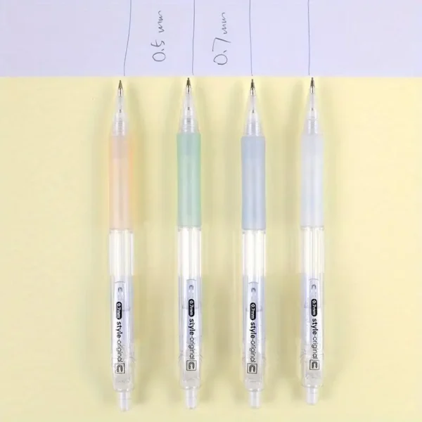 1722081150396-a889bb3d4b0e4ac98814b7bd254fa5e7-goods.webp 4pcs 0.5mm Mechanical Pencils with Erasers