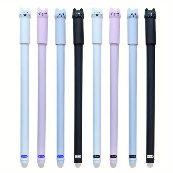 1722419378589-98cec501cc4d4e7faa4ca53c5acc4a61-goods.webp 24 Pack Cat Themed Erasable Gel Pens