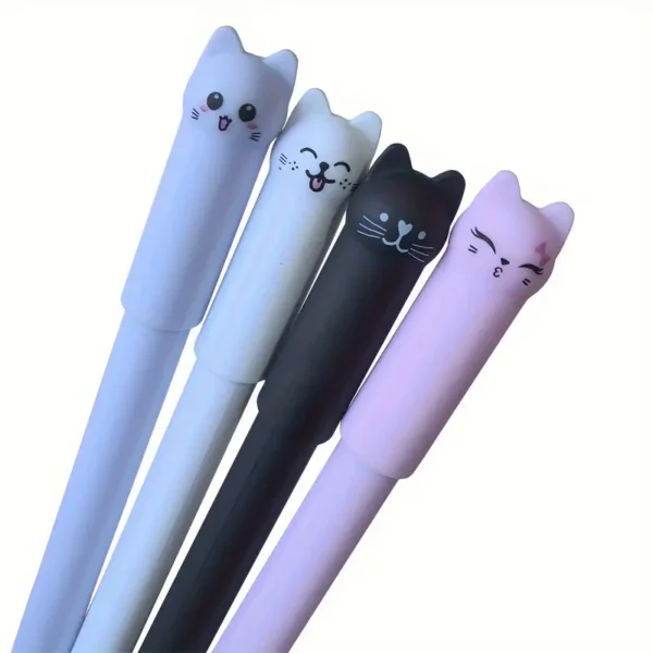 1722419380634-1f5237c9d31541ddb94c1994e0d15072-goods.webp 24 Pack Cat Themed Erasable Gel Pens
