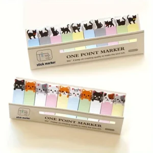 1725691271217-a34a0fb41c5c415482577df2c86e326d-goods.webp 150 Sheets/Pack, Random Cute Cat-Themed Sticky Notes Set