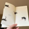 1f3828992d244540a0212004d985f1a6-goods.webp 1pc 2025 Cycle Plan B6 Cute Black Cat Design Linen Notebook