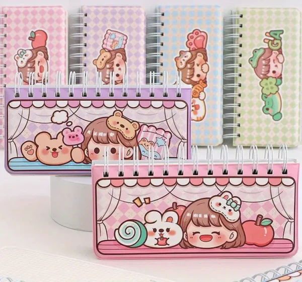 269dddcd1328462fac11a679d35c8d09-goods-1.webp 1pc Cute Animal And Character Mini Portable Planner