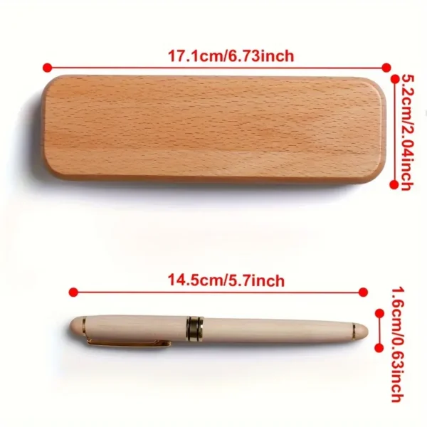 65c4c3ce-e9fe-42d6-ac94-5343d7ee4e3b.webp 1set Wooden Pen + Wooden Gift Box Set